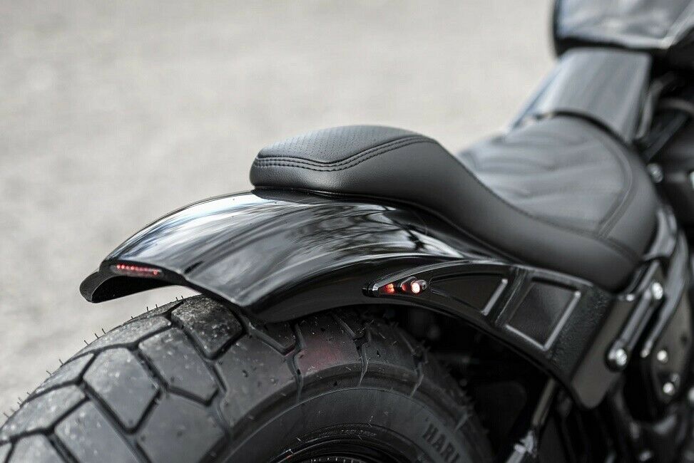 Short Rear Fender 2018-2024 Harley Davidson Milwaukee M8 Softail 150-180-200mm Tire Fat Bob FXFB Low Rider FXLR Sport Glide FLSB