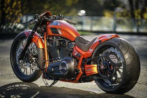 TM For Harley Softail Fat Boy FLFB Breakout FXBR FXDR 2018-26 Rear Fender BLACK