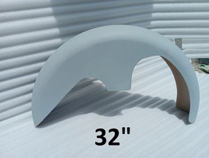 TM 32in Hybrid Front Fender Fits Harley Touring Bagger Trike Softail Wrap BLACK