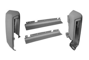 TM Headlight Bumper Fender Fillers For Cadillac Eldorado 1977 Front Set BLACK