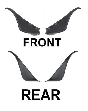 TM Wheel Fender Flares Fits Pontiac Firebird Trans Am 1971-1978 Front Rear BLACK