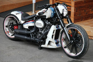TM Chin Radiator Spoiler Harley Softail M8 Fat Boy Heritage Breakout 18+ BLACK