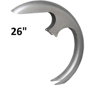 TM 26in Wrap Front Fender For Harley Touring Bagger Street Glide Road King BLACK