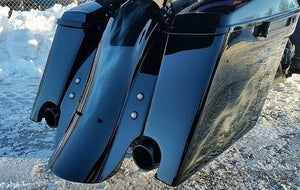 TM Extended Saddlebags Fits Harley Touring FLHR FLHT Road King Glide Custom