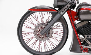 TM 30" Wrap Custom Front Fender For Harley Touring Bagger Trike Softail FL BLACK