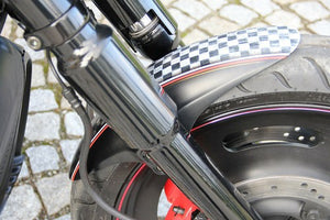 TM Short Front Fender Cafe Drag Fits Harley V Rod Night Rod 2002-11 CARBON FIBER