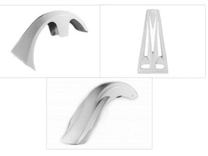 TM Chin Spoiler F+R Fenders For Harley Touring FLHX FLTR FLHR 2009-13 Bagger