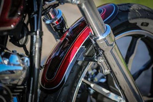 TM Fits Harley Softail Street Bob Low Rider 2018-2026 Front Fender 19 Inch BLACK