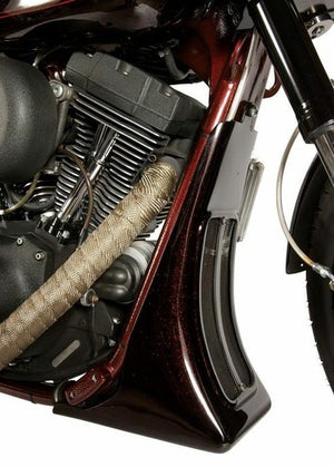 TM Engine Chin Scoop Spoiler For Harley Dyna FXR FXRT FXRP Air Dam 1982-99 BLACK