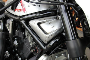 TM Airbox Side Frame Covers Harley V Rod Night Rod NRS Drag 02-17 CHROME