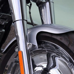 TM Custom Front Fender Fits Harley Softail M8 Fat Boy FLFB 18-26 CHROME