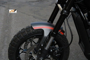 TM Cafe Racer Front Fender Drag Race Mudguard Fits Harley Street Rod XG750 BLACK