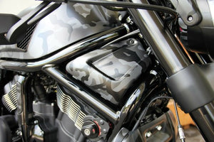 TM Airbox Side Frame Covers For Harley V Rod Night Rod NRS Drag 2002-2017 BLACK