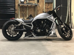 SEAT + CUSTOM REAR FENDER - HARLEY V-ROD NIGHT ROD SPECIAL V ROD MUSCLE VROD NRS