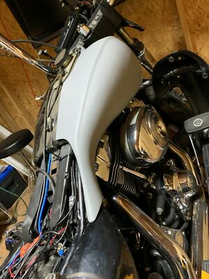 STRETCHED EXTENDED 5GAL TANK SHROUDS/COVERS 96-08 HARLEY BAGGER ROAD GLIDE CVO