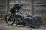 STRONG 4" STRETCHED EXTENDED SADDLEBAGS HARLEY TOURING BAGGER ROAD GLIDE FLTR