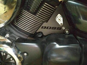 BLACK - M109R VZR1800 Engine side cover filler plates keyhole Suzuki BOSS M1800