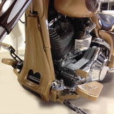 Harley Davidson Stretched Chin Spoiler Scoop For Raked Touring Flh 2009-2013