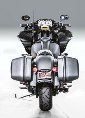 Harley Touring Performance Bagger Street Road King Glide Clamshell Saddlebags