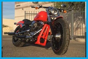TM Fits Harley Softail 2001-17 Chin Spoiler Fairing Fat Boy Heritage Slim BLACK