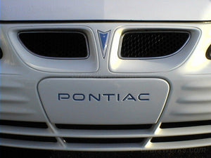 NEW 99-02 Pontiac Grand Am White Front License Plate Filler Panel Cover 22612408
