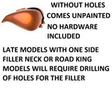 Unpainted Stretched Tank Cover For 2009+ Harley Touring Street Road Glide