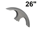 26" Short Sporty Chopped Front Fender For Harley Touring Performance Bagger