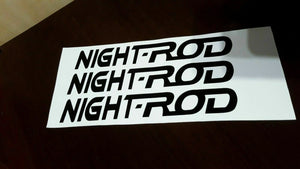 TM Rear Fender Decals Stickers For Harley V Rod Night Rod Graphics MATTE BLACK