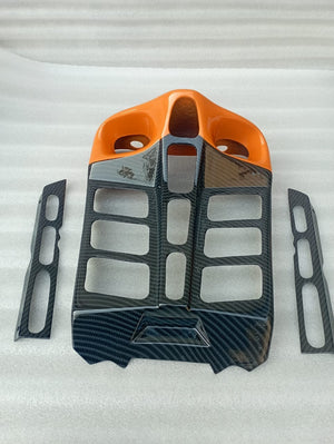 TM Harley V Rod NightRod 02-17 Radiator Cover Engine Fairing CARBON FIBER+ORANGE