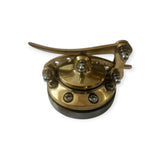 Custom gas fuel petrol tank cap lid brass cast Harley Bobber Chopper Hot Rat Rod - RIDER PITSTOP