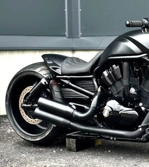 TM Drag Rear Fender For Harley V-Rod Night Rod Muscle VRSCF Custom Wide BLACK