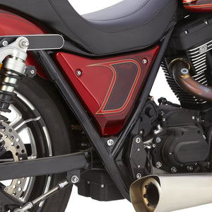 TM Harley Dyna FXR 82-94 Cafe Racer Side Panel Covers Left Right CARBON FIBER