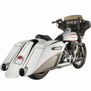Extended saddlebags w/ Dual Cut Stretched Rear Fender For Harley Touring 09-22