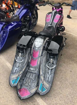 FOR Harley Complete Bagger Touring Kit saddlebags fender tank side covers dash