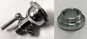 Bobber Harley BSA Triumph HotRod Chrome Gas Fuel Petrol Tank Petcock Tap Chopper