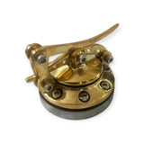Custom gas fuel petrol tank cap lid brass cast Harley Bobber Chopper Hot Rat Rod - RIDER PITSTOP