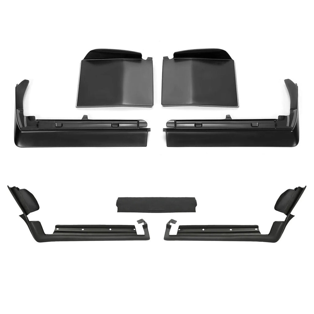 3-Piece Rear Bumper Filler Set For 1980-1985 Cadillac Seville – Black Painted Fiberglass