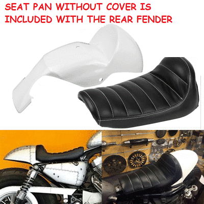 Cafe Racer Rear Fender Cowl Seat Pan (ONLY) Harley Sportster XL 883 1200 04+