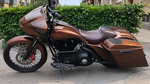 Gedehnt Verlängerte 5 GAL Tank Wanten / Bezüge 96-08 Harley Bagger Flhx FLHR