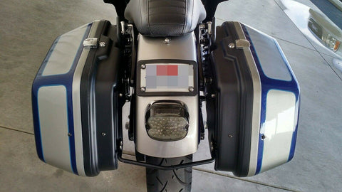 Harley Touring Rue Route Glide King Sacs Fxrt À Clapet Sacoches Panier