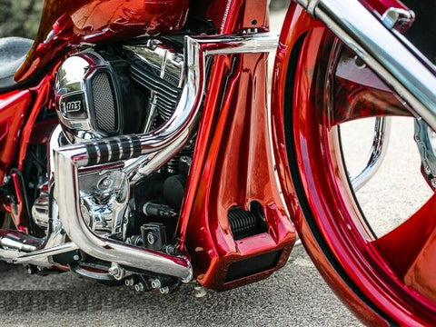 thumbnail image 2 of Stretched Chin Spoiler / Fender Set For Harley Touring Street Glide Road King FLH 97-13 2 of 5