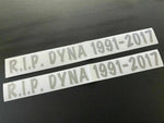 RIP DYNA 1991-2017 STREET BOB SUPER FXR GLIDE FAT BOB SWINGARM STICKERS DECALS
