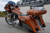 STRETCHED EXTENDED SADDLEBAGS REAR FENDER HARLEY TOURING BAGGER FLHX FLTR FLHR