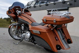 Gedehnt Verlängerte Satteltaschen Hinter FENDER Harley Touring Bagger Strasse