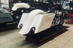 Gedehnt Verlängerte Satteltaschen Hinter FENDER Harley Touring Bagger Strasse