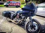 Harley Sportster Iron 883 1200 48 72 Nightster FXRT Clamshell Saddlebags Pannier