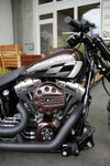 Bobber Caffè Racer Aria Detergente Filtro Copertina Harley Davidson A Fxbr 14-17