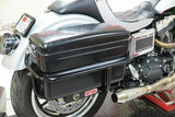 FXRP Police Saddlebags Pannier Harley M8 Street Fat Bob Low Rider Sport Glide