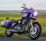 Harley Touring Performance Bagger Street Road King Glide Clamshell Saddlebags