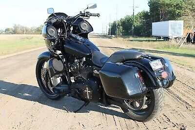 Clamshell Alforjas Harley Touring Rendimiento Bagger Calle Road King Planear